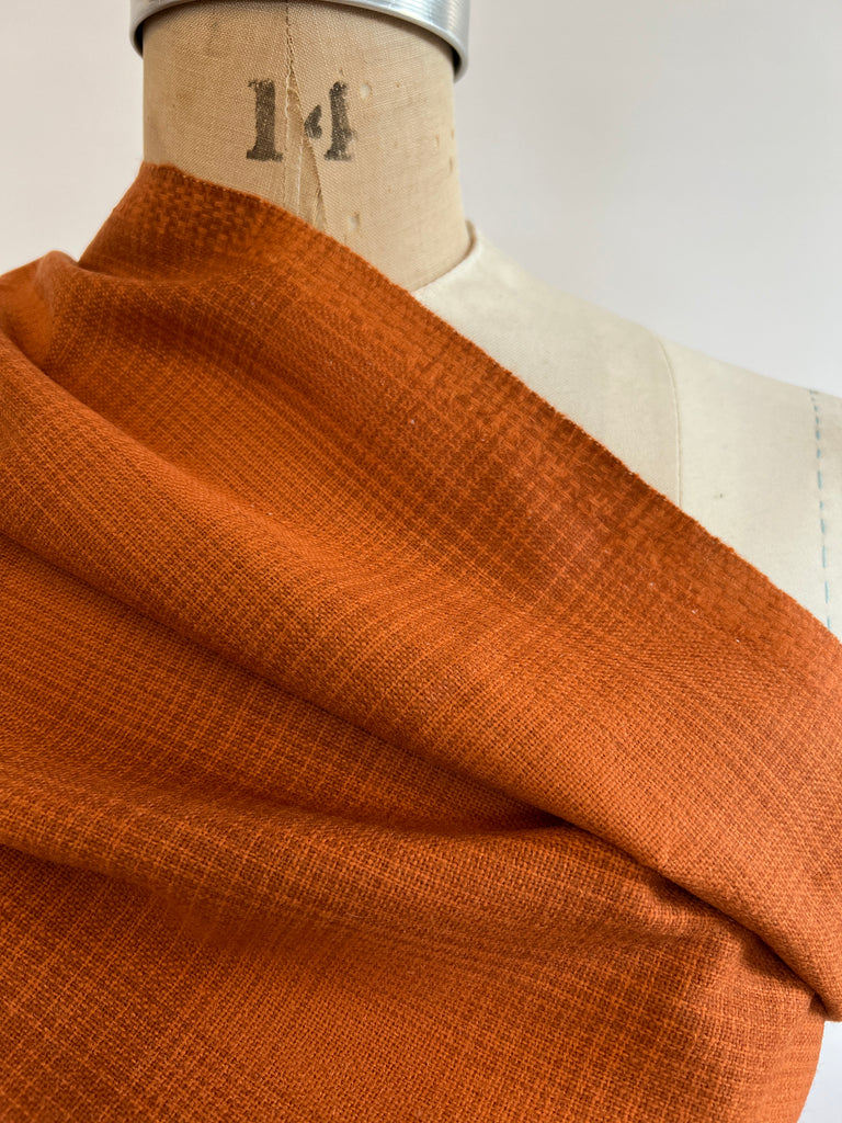 Lanacot Wools - Felted Wool - Orange Plaid