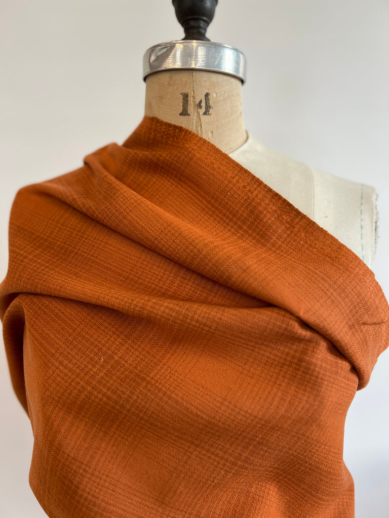 Lanacot Wools - Felted Wool - Orange Plaid