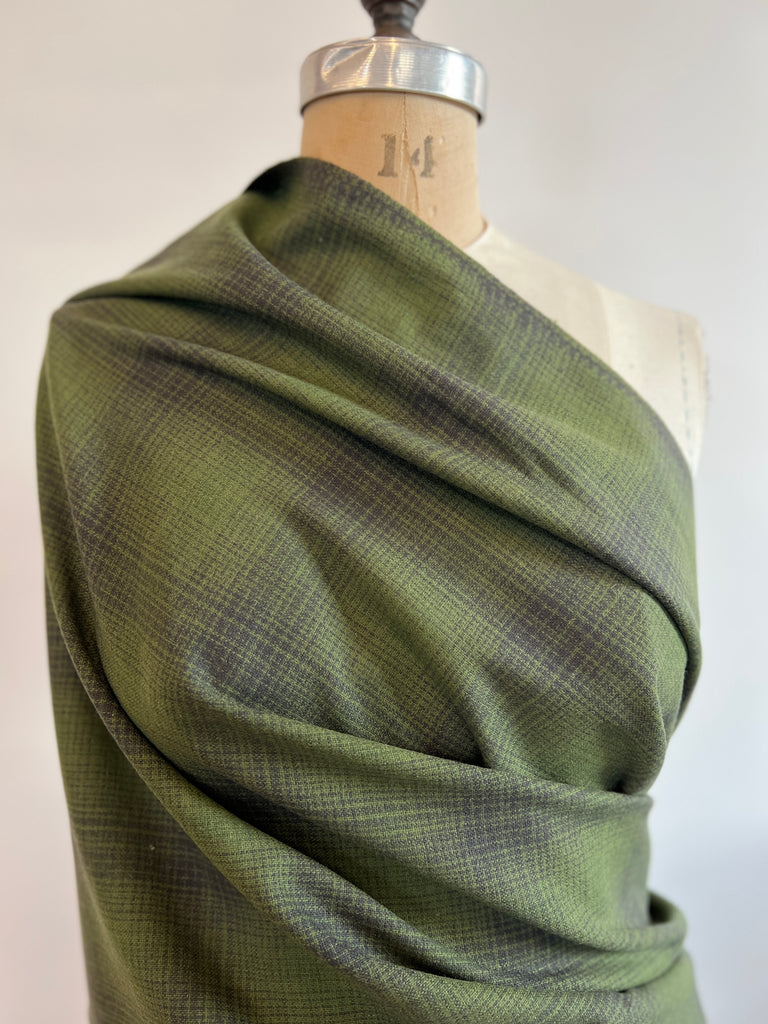 Lanacot Wools - Felted Wool - Green Plaid