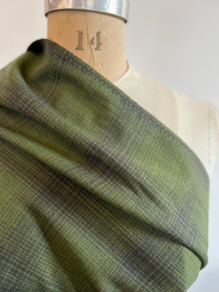 Lanacot Wools - Felted Wool - Green Plaid