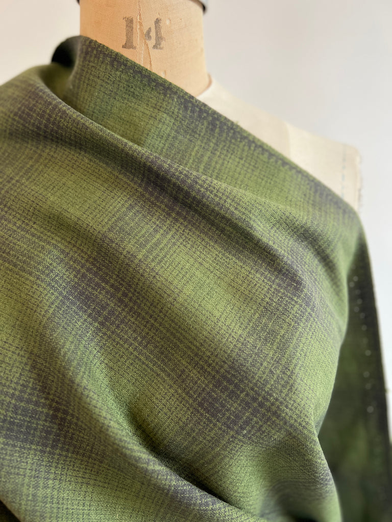 Lanacot Wools - Felted Wool - Green Plaid