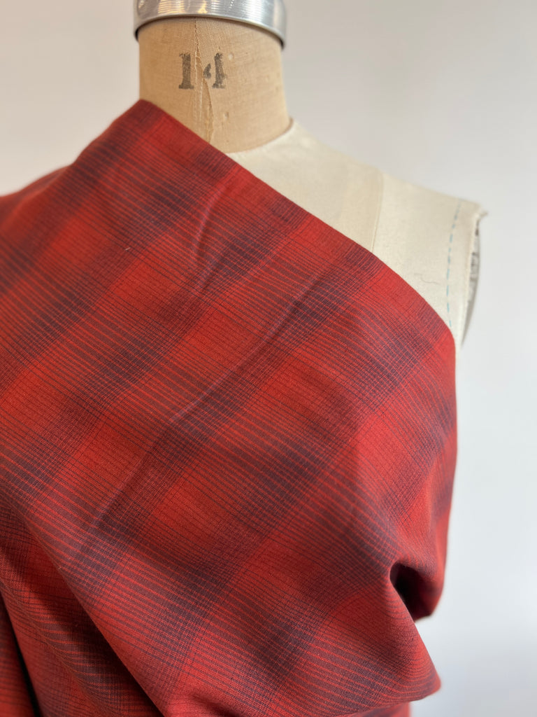 Marcus Fabrics - Primrose Garden Weaves - Tonal Plaid - Red