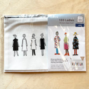 Lecien - Cosmo - Embroidery Cloth - Zipper Pouch - 100 Persons - Various Styles