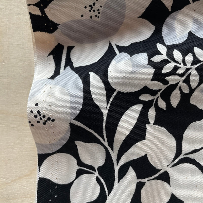 Sevenberry - Cotton Oxford - Floral - White and Black