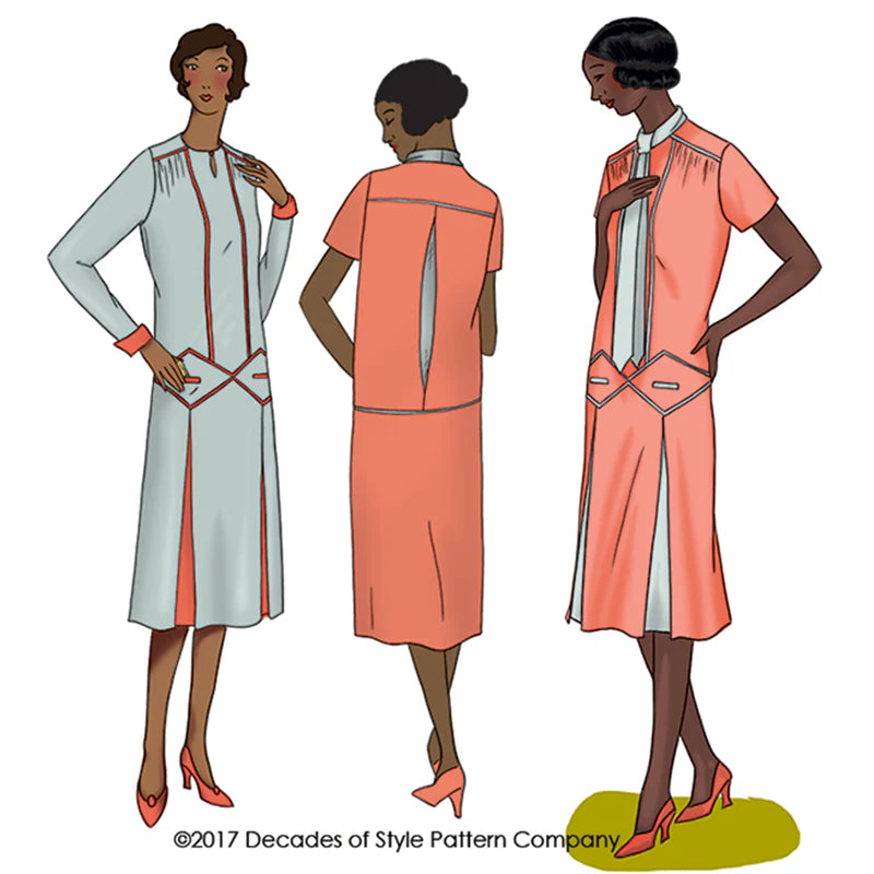 Decades of Style - #2007 1920s Isabella Dress - PDF and Printed Pattern