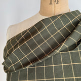 Diamond Textiles - Homespun Cotton - Windowpane - Green