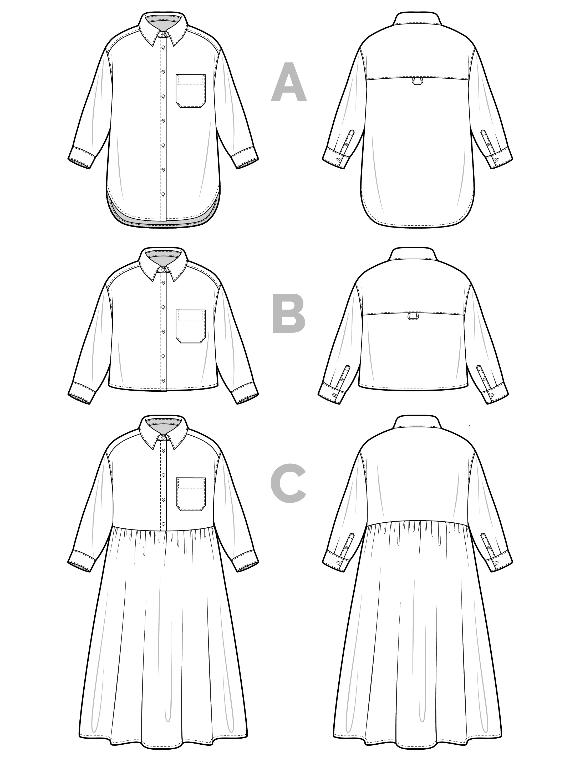 Closet Core - Jenna Shirtdress - Size XXS-4X