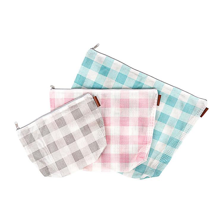Gingham Mesh Project Bag - Various Sizes