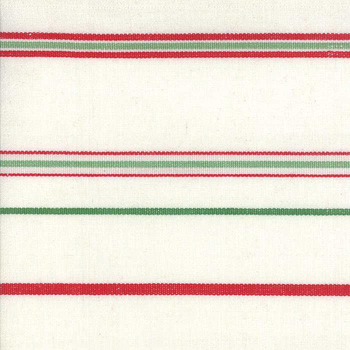 Moda - 16" Cotton Toweling - Holiday - White Red Green