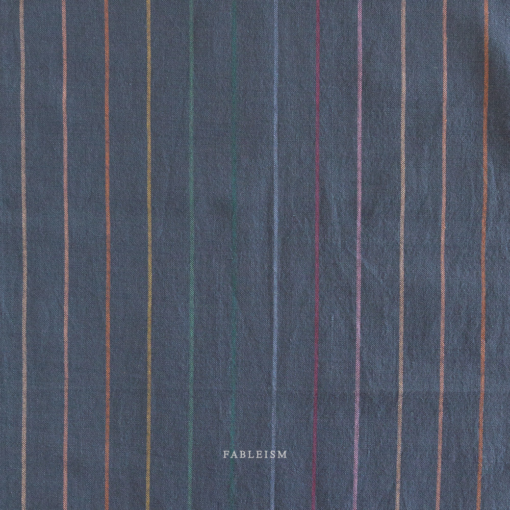 Fableism - Lucky Loom - Skinny Stripe - Dark Rainbow