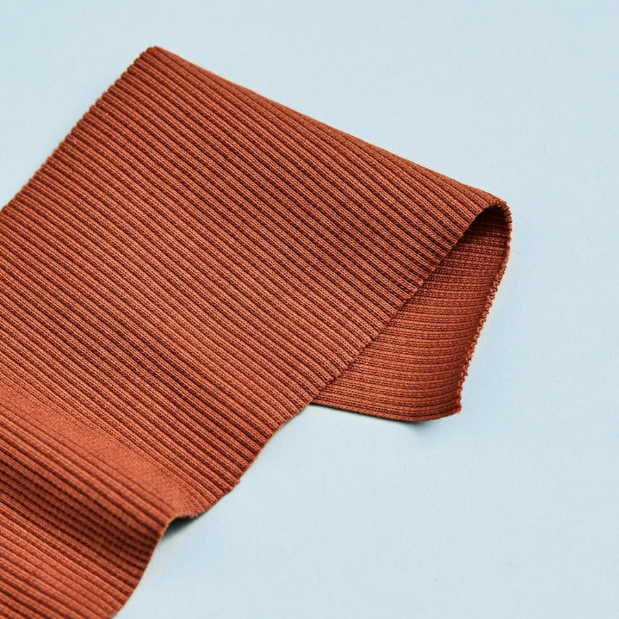 Mind the Maker - Organic Cotton Ribbing - Rust