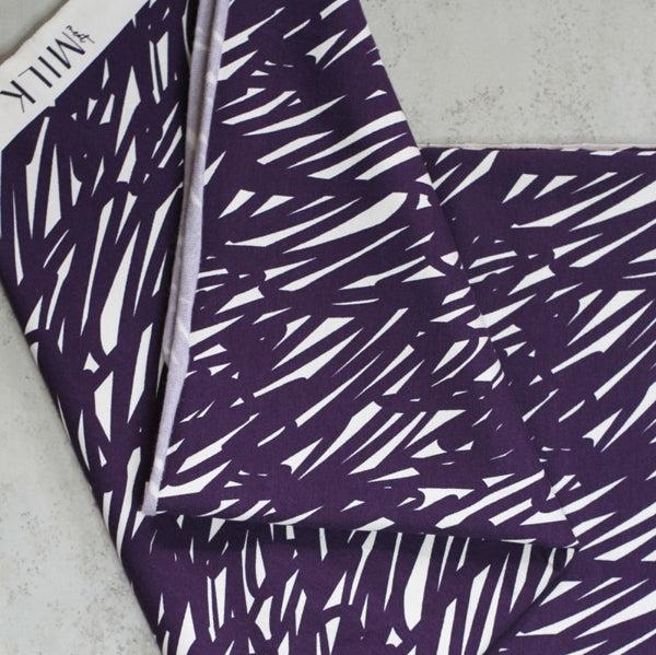 meet Milk - Sava Sweat fabric - Sketchy - Purple Nights, Shell