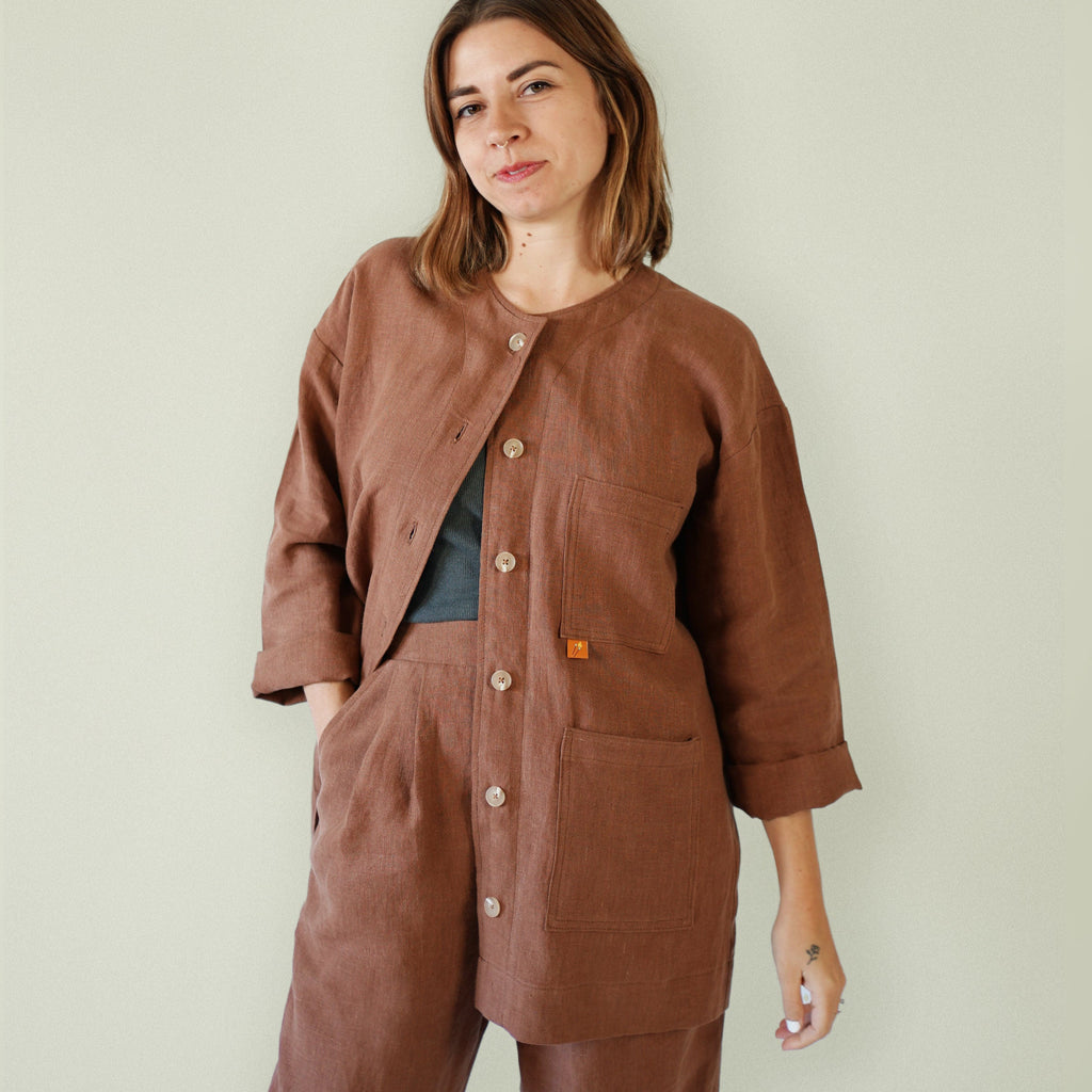 Matchy Matchy Sewing Club - Maker's Over Shirt - PDF and Printed Pattern