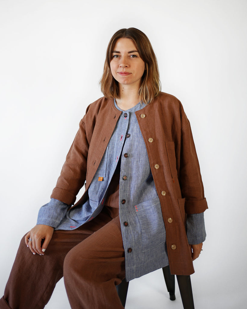 Matchy Matchy Sewing Club - Maker's Over Shirt - PDF and Printed Pattern
