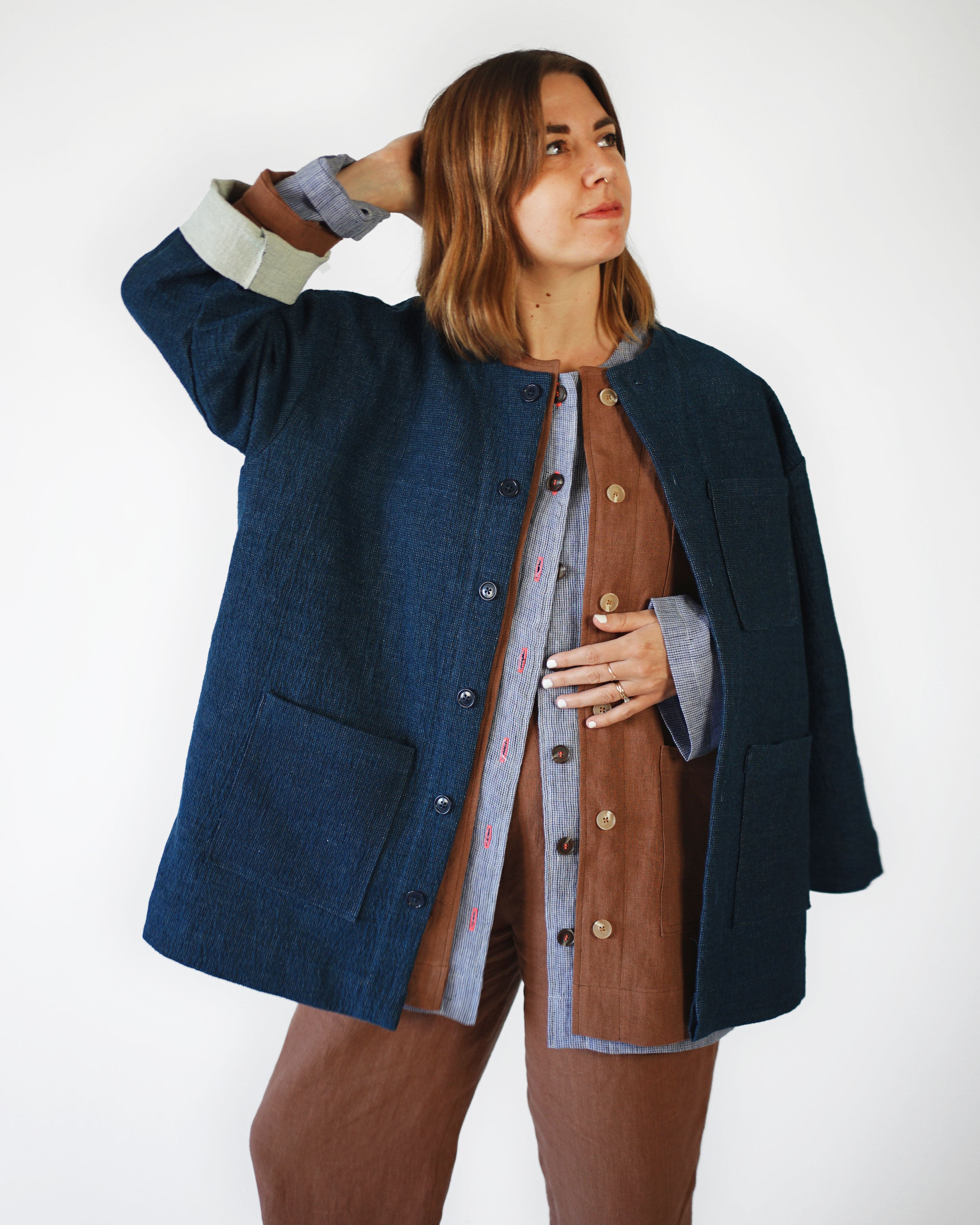 Matchy Matchy Sewing Club - Maker's Over Shirt - PDF and Printed Pattern