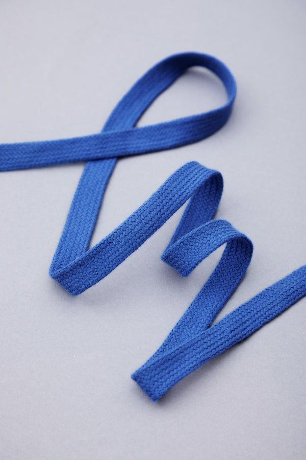 Mind the Maker - Flat Cotton Cord - 10 MM - Cobalt