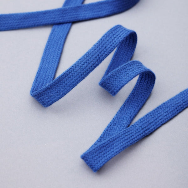 Mind the Maker - Flat Cotton Cord - 10 MM - Cobalt