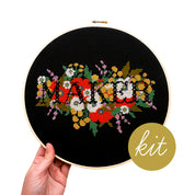 Junebug & Darlin - 10" Inch Cross Stitch Kit - Maker
