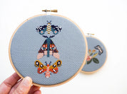 Junebug & Darlin - 5" Cross Stitch Kit - Flora and Fauna - Various Designs