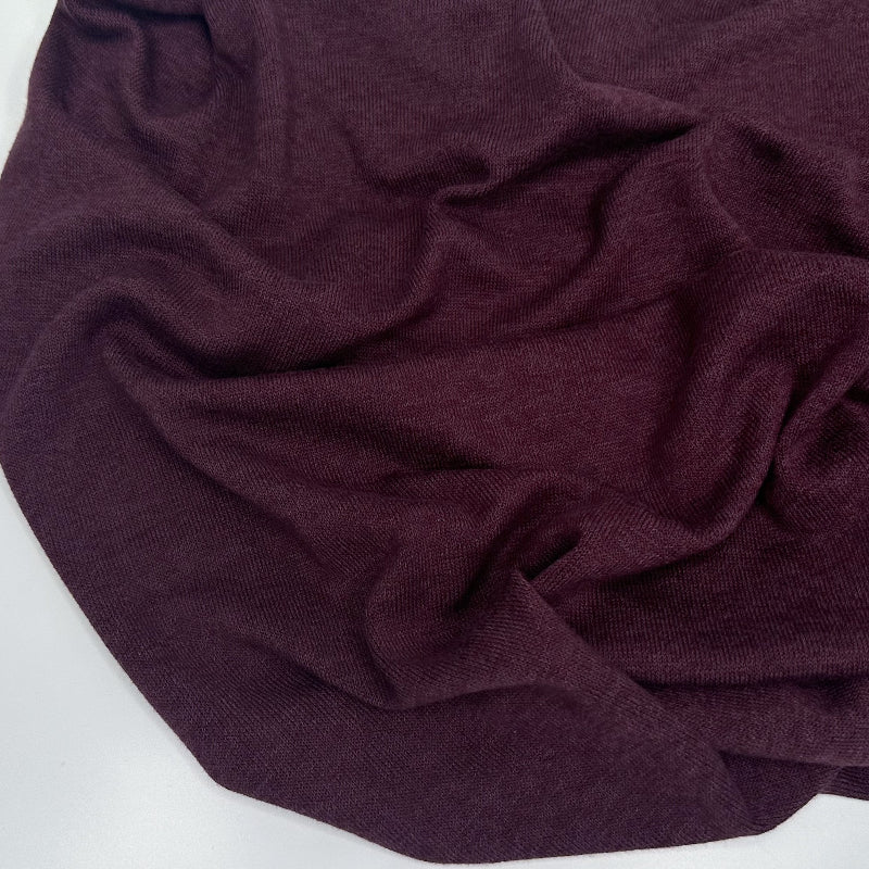 Olympia - Rayon Blend Sweater Knit - Mulberry