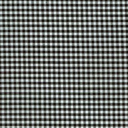 Robert Kaufman - Carolina Gingham - Black - 1/8" Check