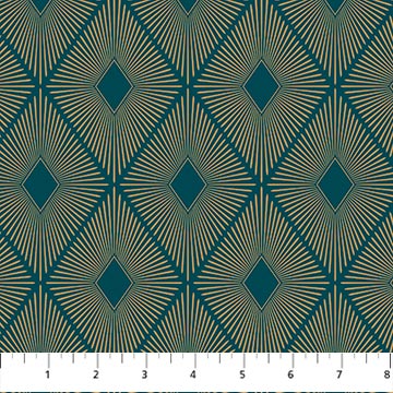 Northcott - Shimmer Sparkle - Teal Diamond