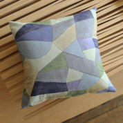 Kokka - Cotton/Linen Sheeting - Pathway by Bookhou - Shapes - Blue