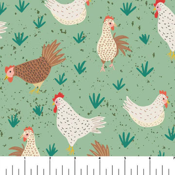 Phoebe Fabrics - Chicken Scratch - A Gathering