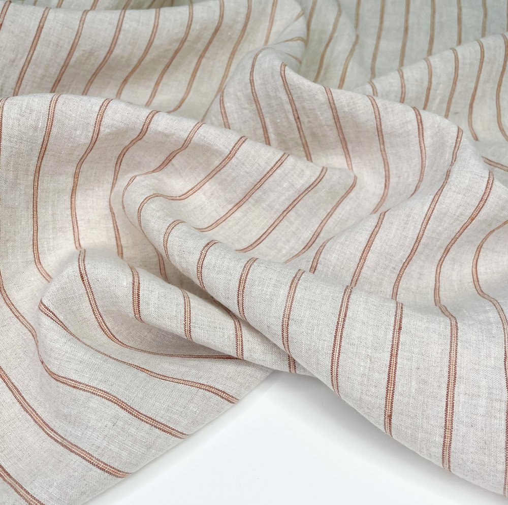 Prado Linen Stripe - Oatmeal