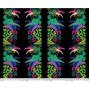 Free Spirit - Love Under the Stars - Fern Curl Border - Black