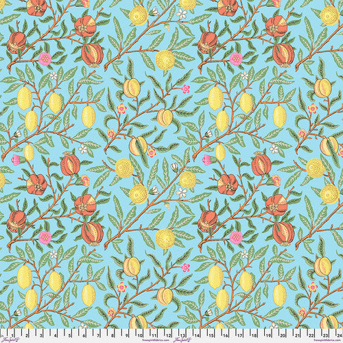 Free Spirit - Kaffe Fassett x The Original Morris & Co. - Fruit - Duck Egg