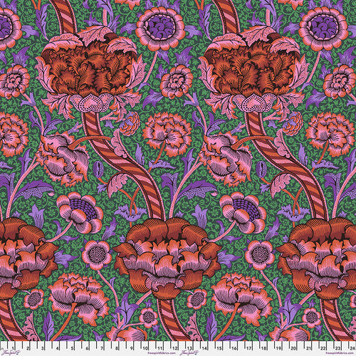 Free Spirit - Kaffe Fassett x The Original Morris & Co. - Wandle - Red