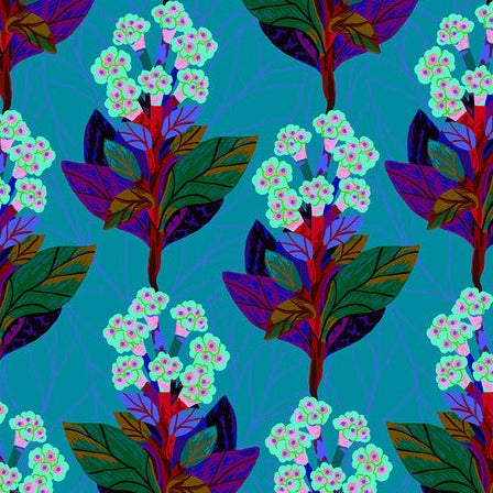 Free Spirit - Bloomology - Hydrangeas - Jade fabric