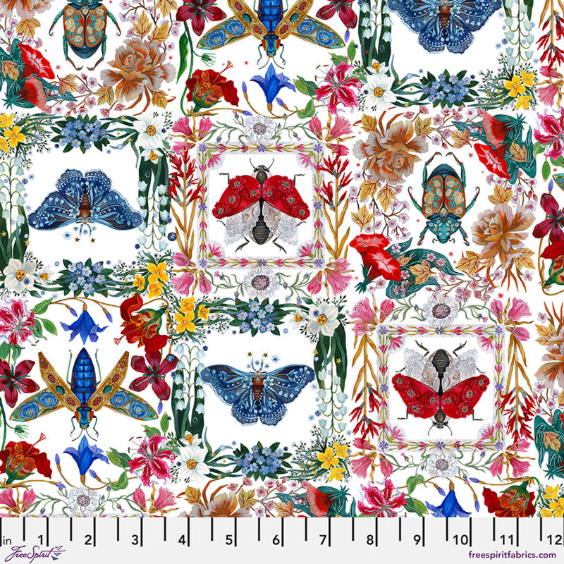 Free Spirit - Nocturnal Creatures - Moths & Beetles - White