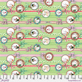 SALE - Free Spirit - So Much Joy! - Snow People Ribbon - Lime