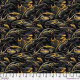 SALE - Free Spirit Fabrics - Chain Mail - Crows - Black