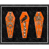 SALE - Free Spirit Fabrics - Chain Mail - Panel - Skeleton Bones