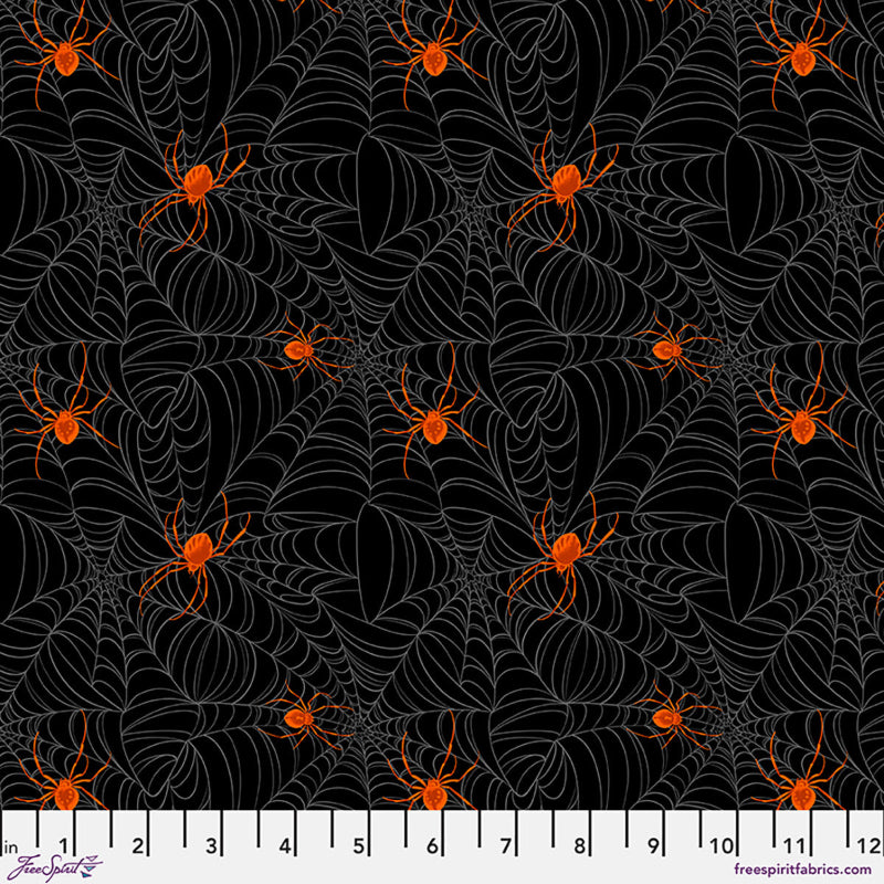 Free Spirit Fabrics - Chain Mail - World Wide Web - Black