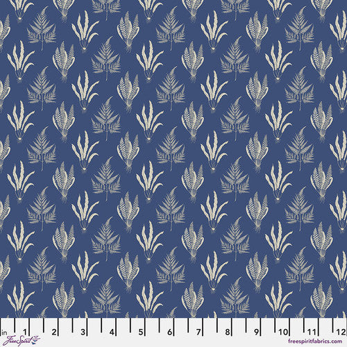 Free Spirit - Country Romance - Woodland Ferns - Cobalt