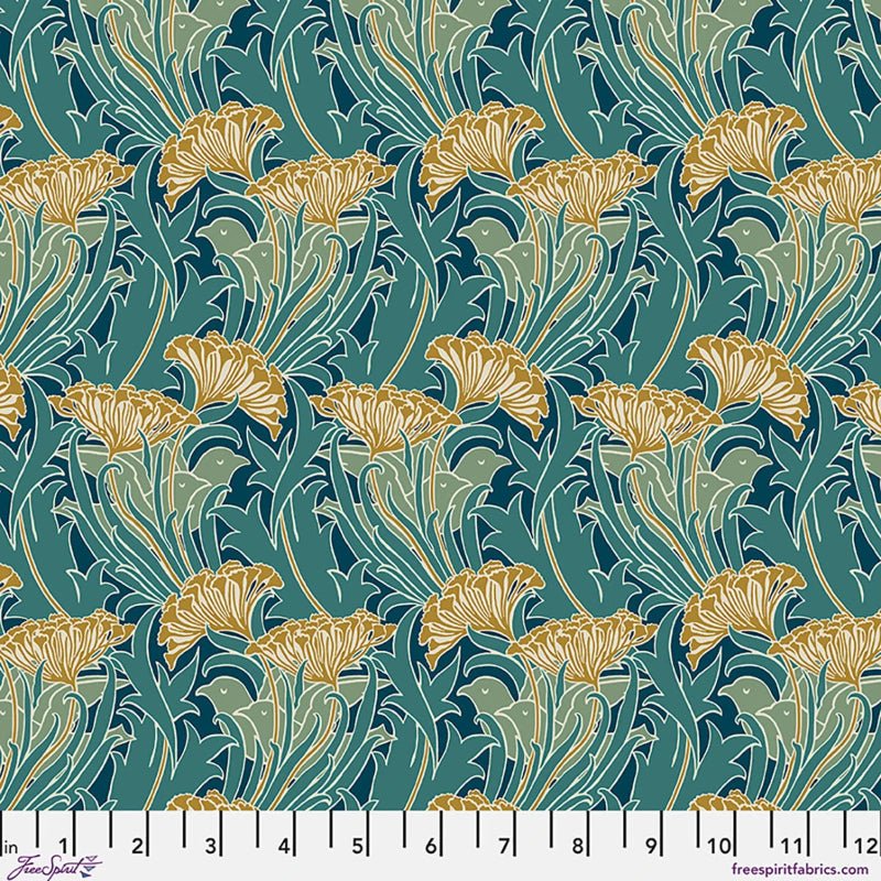 Free Spirit - The Original Morris & Co. - Lodden - Laceflower - Teal
