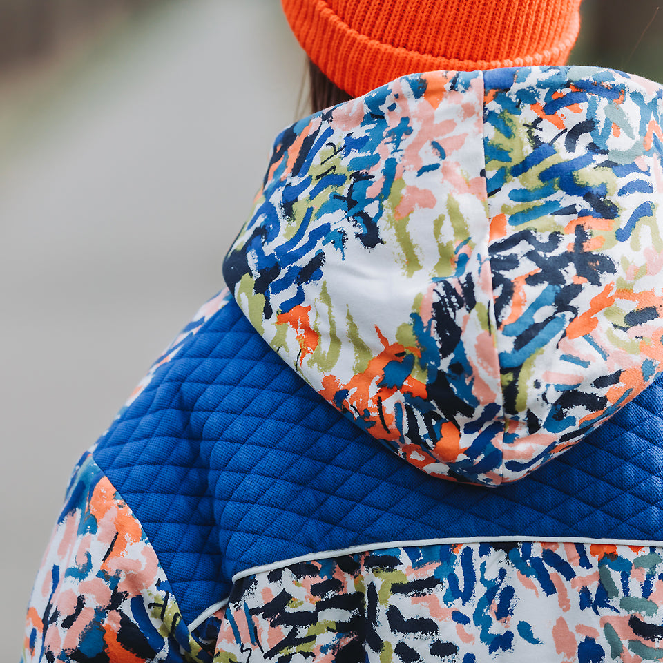 See You at Six - French Terry - Paint Fun - Tofu Beige