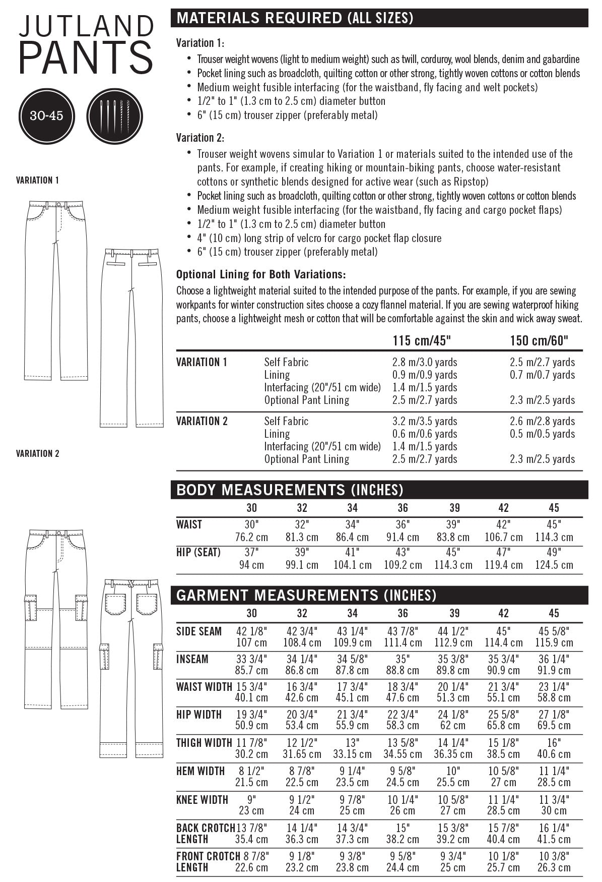 Thread Theory - Jutland Pants - PDF and Printed Pattern