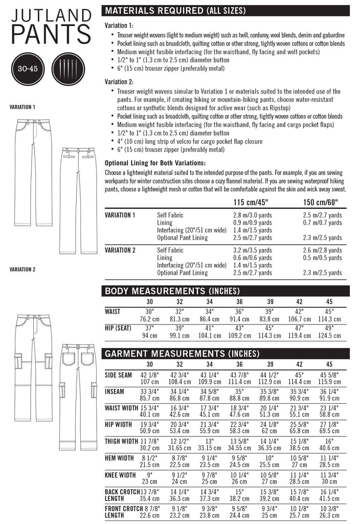 Thread Theory - Jutland Pants - PDF and Printed Pattern