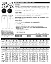 Thread Theory - Quadra Jeans - PDF and Printed Pattern