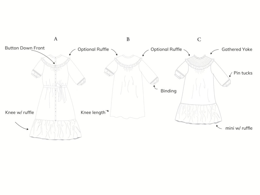 Madswick - Raida Dress - PDF and Printed Pattern