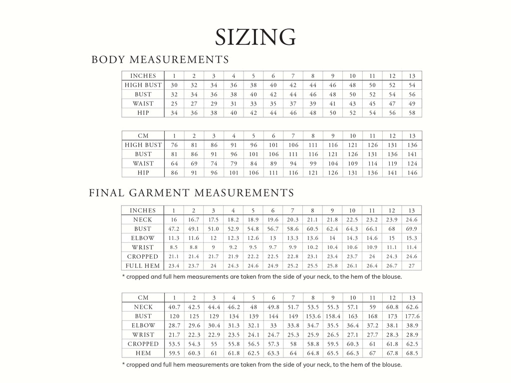 Madswick - Raida Blouse - PDF and Printed Pattern