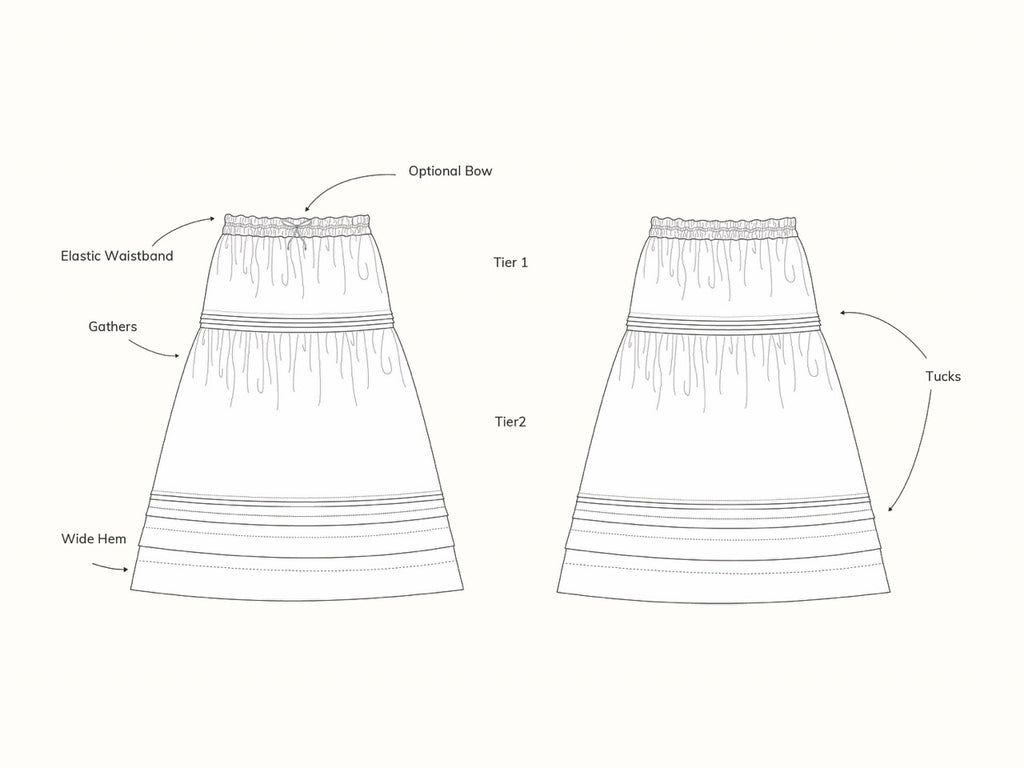 Madswick - Zamora Skirt - PDF and Printed Pattern
