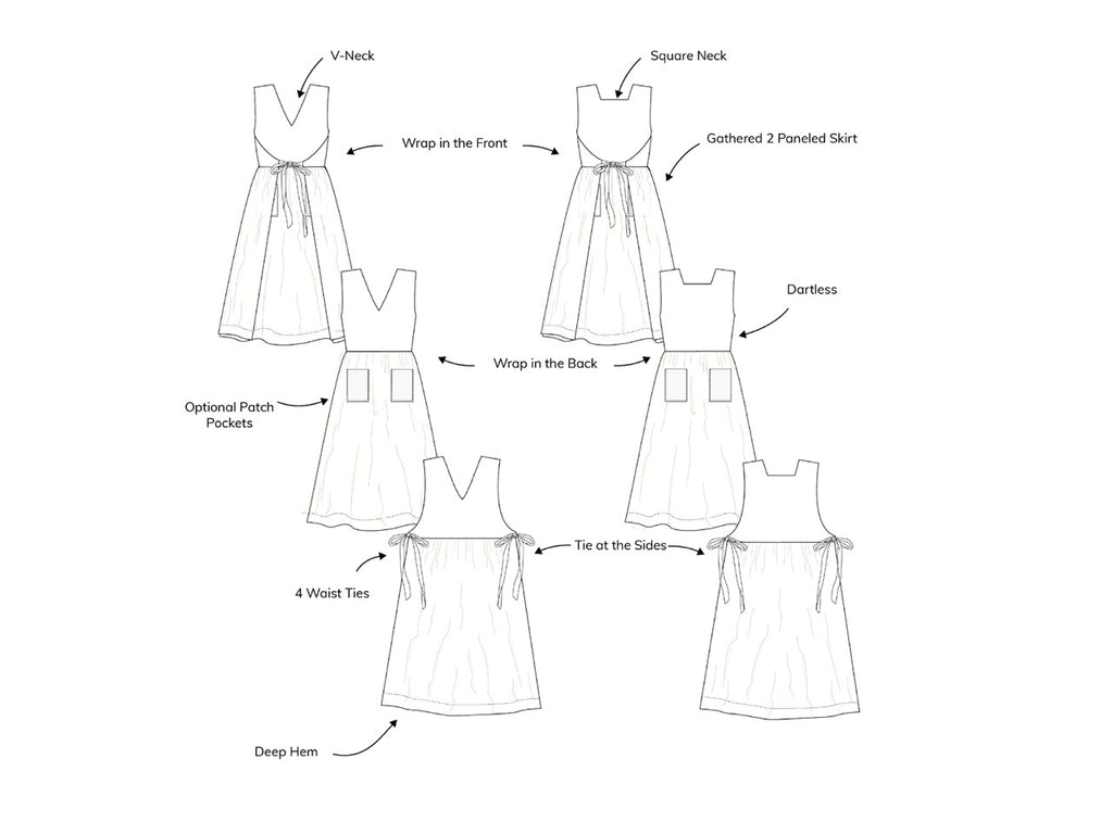 Madswick - Ginkgo Pinafore - PDF and Printed Pattern