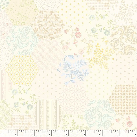 Marcus Fabrics - 108" Quilt Back - Vanilla Hexagon