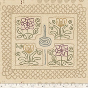 Marcus Fabrics - 108" Quilt Back - Crewel Patchwork